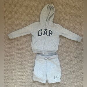 4T Boys Gap Shorts and Zip Up Sweatshirt